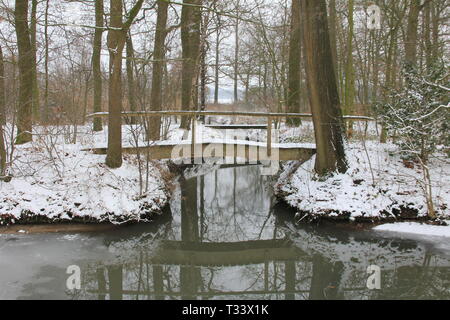 Winter in den Niederlanden Stockfoto