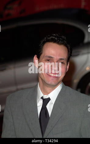 LOS ANGELES, Ca. März 18, 2001: Schauspieler Marc Anthony am Jaguar Tribut an Style Gala in Santa Monica Airport. © Paul Smith/Featureflash Stockfoto