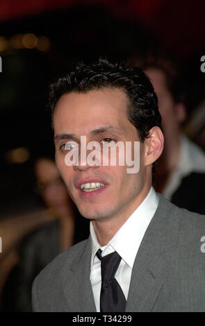 LOS ANGELES, Ca. März 18, 2001: Schauspieler Marc Anthony am Jaguar Tribut an Style Gala in Santa Monica Airport. © Paul Smith/Featureflash Stockfoto