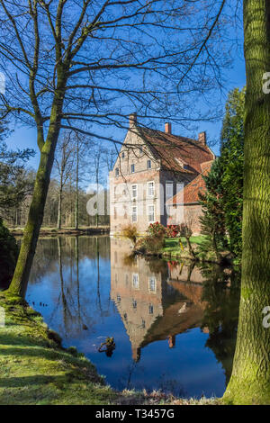 Garten und historische Haus Welbergen in Ochtrup, Deutschland Stockfoto