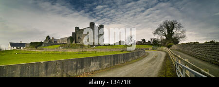 Greencastle Königlichen Schloss, Kilkeel Newry County Down Nordirland, Großbritannien, Herbst. Stockfoto
