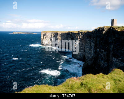 Marwick Kopf und Kitchener Memorial, Orkney, Schottland, Großbritannien Stockfoto