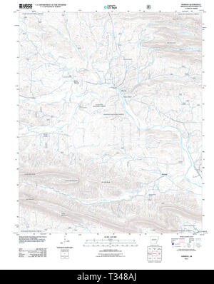 USGS TOPO Karte Arkansas AR Norman 20110713 TM Wiederherstellung Stockfoto