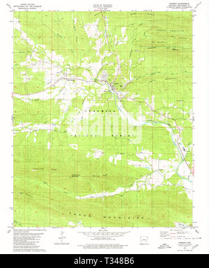 USGS TOPO Karte Arkansas AR Norman 259266 1979 24000 Wiederherstellung Stockfoto