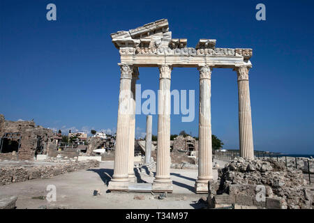 Tempel des Apollo, römische Ruinen, Antalya, Türkei Stockfoto