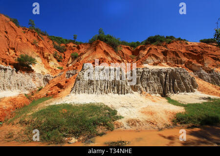 Felsige Landschaft, Phan Thiet, Binh Thuan Provinz, Vietnam Stockfoto