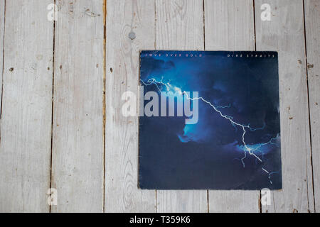 Dire Straits 1982 studio album Liebe über Gold Stockfoto