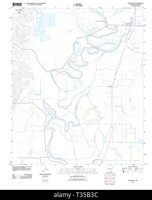 USGS TOPO Karte Arkansas AR Portland 20110809 TM Wiederherstellung Stockfoto