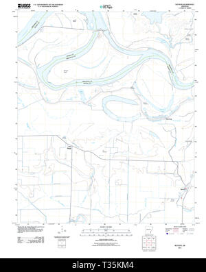 USGS TOPO Karte Arkansas AR Watson 20110815 TM Wiederherstellung Stockfoto