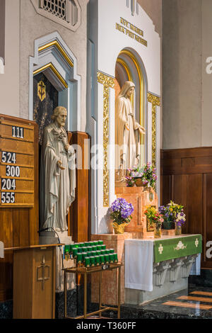 Innenraum von St. Wenzel Römisch-katholische Kirche Stockfoto