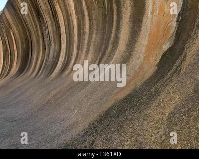 In der Nähe der Felsformation als Wave Rock bekannt Stockfoto