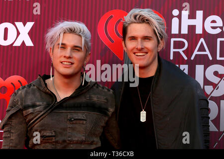 März 14, 2019 - Los Angeles, CA, USA - LOS ANGELES - Mar 14: Grau an der iHeart Radio Music Awards - Ankunft auf der Microsoft Theater am 14. März 2019 in Los Angeles, CA (Credit Bild: © Kay Blake/ZUMA Draht) Stockfoto