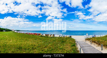 Strand Zugang in Binz Stockfoto