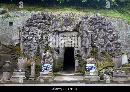 Alten balinesischen Tempel Goa Gajah (Elephant Cave) auf der Insel Bali in Indonesien Stockfoto