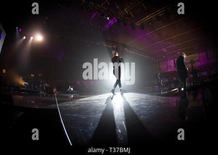 Alessandra Amoroso durchgeführt 6. April am Kione Arena in Padua (IT) Stockfoto