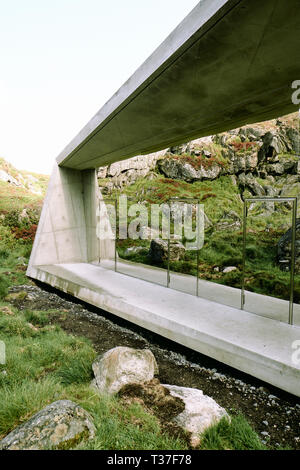 Die Architekten Bukkekjerka Rastplatz auf Andoya Insel Teil des Norwegen National Scenic Route in Nordland in Norwegen. Stockfoto