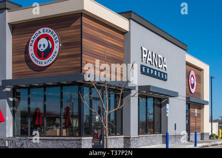 Panda Express, eine Chinesisch-amerikanische Fast-Food-Kette, ist die größte asiatische Segment restaurant Kette in den Vereinigten Staaten. Stockfoto