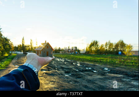 Planung ein Haus Stockfoto