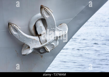 Grau Anker, Detail der Steamship Stockfoto