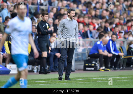 Arnheim, 07-04-2019, GelreDome, Saison 2018 / 2019, Eredivisie PSV Trainer Mark van Bommel während dem Spiel Vitesse - PSV Stockfoto