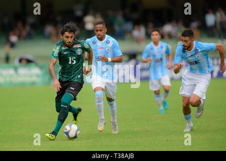 Curitiba, Brasilien. 07 Apr, 2019. Finale der Dirceu Kruger Cup. Campeonato Paranaense 2019. Major Antonio Couto Pereira Stadium in Curitiba, PR. Credit: Reinaldo Reginato/FotoArena/Alamy leben Nachrichten Stockfoto