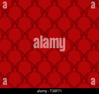 Granatapfelmuster nahtlos. Granatäpfel Hintergrund. Obst Textur. Cartoon Stil Vektor ornament Stock Vektor