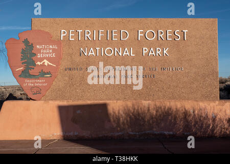 Petrified Forest Nationalpark in Arizona, USA Stockfoto