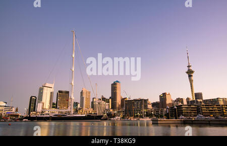 Nachtansicht von Auckland, Neuseeland Stockfoto