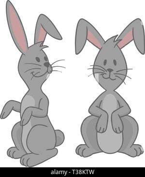 Osterhase Hase Cartoon Stock Vektor