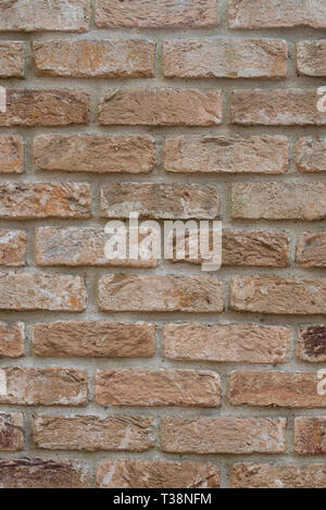 Closeup zu Red brick wall Hintergrund Textur Stockfoto