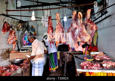 Metzgerei in Kandy, Sri Lanka Stockfoto