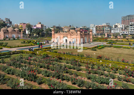 Kella Lalbagh (lalbagh Fort) mit dem Grab von Bibi Pari, Dhaka, Bangladesch Stockfoto