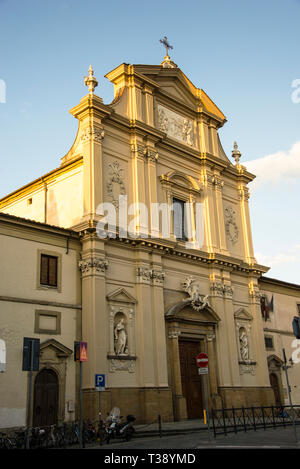 Barocke Basilika di San Marco in Florenz, ein religiöser Komplex aus Kirche und Kloster, Italien. Stockfoto