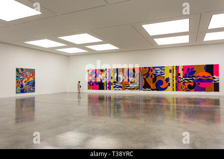 Gemälde in der Galerie White Cube Bermondsey, Bermondsey Street, Bermondsey, Royal Borough von Southwark, Greater London, England, Vereinigtes Königreich Stockfoto