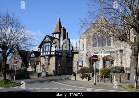 Der Glockenturm, Brackley, Northamptonshire, wurde ursprünglich als Kirche von England Schule, die 1871 eröffnet wurde. Stockfoto