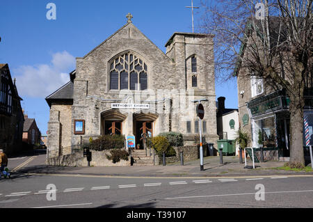 Methodistischen Kapelle, Brackley, Northamptonshire, hat als typische nicht-Konformistische gotischen Gebäude beschrieben und Termine bis ungefähr 1900. Stockfoto