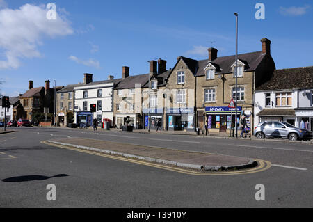 Ansicht Marktplatz, Brackley, Northamptonshire Stockfoto