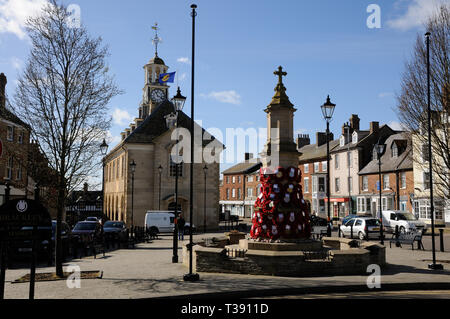 Ansicht Marktplatz, Brackley, Northamptonshire Stockfoto