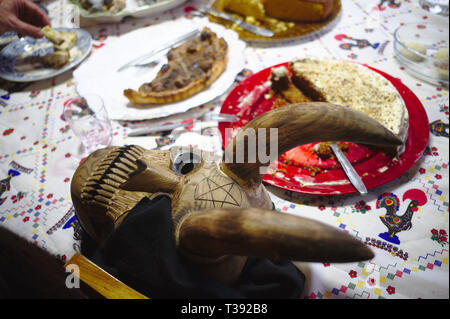 Festa dos Rapazes oder Festa de Santo EstevÃ £ o (Saint Stephen), eine religiöse Feier mit tiefen Wurzeln in der heidnischen Wintersonnenwende feiern, die Stockfoto