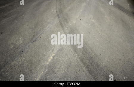 Textur Straße Drift, Fahrzeuge und Fahren, Verkehr Stockfoto