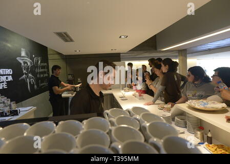 Coffee Shop im Museu do Café, Campo Maior Stockfoto