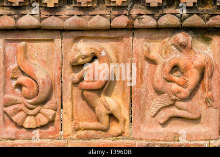 Somapura Mahavihara (paharpur Buddhistischen Bihar), UNESCO-Weltkulturerbe, Paharpur, naogaon Bezirk, Rajshahi Division, Bangladesch Stockfoto