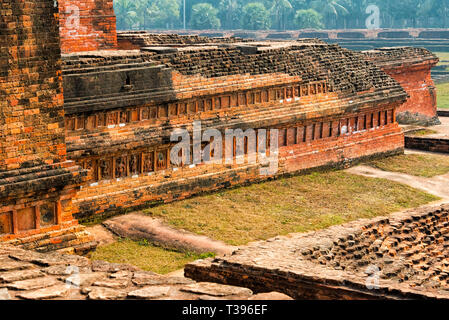 Somapura Mahavihara (paharpur Buddhistischen Bihar), UNESCO-Weltkulturerbe, Paharpur, naogaon Bezirk, Rajshahi Division, Bangladesch Stockfoto