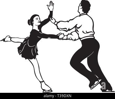 Ice Dance Abbildung Stock Vektor