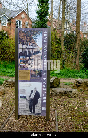 Um eine Stadt in Wantage Oxfordshire England UK Betjeman Park Stockfoto