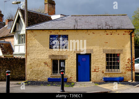 Um eine Stadt in Wantage Oxfordshire England den Sack Haus Stockfoto