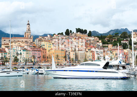 Menton in Frankreich Stockfoto