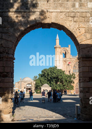 Lala Mustafa Pascha Moschee, Famagusta Stockfoto