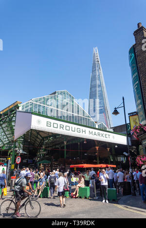 Eingang zum Borough Markt, Middle Street, Southwark, Royal Borough von Southwark, Greater London, England, Vereinigtes Königreich Stockfoto