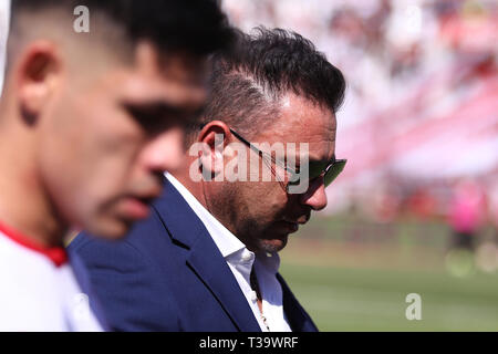 Antonio Mohamed Verlassen des Feldes in Buenos Aires, Argentinien Stockfoto